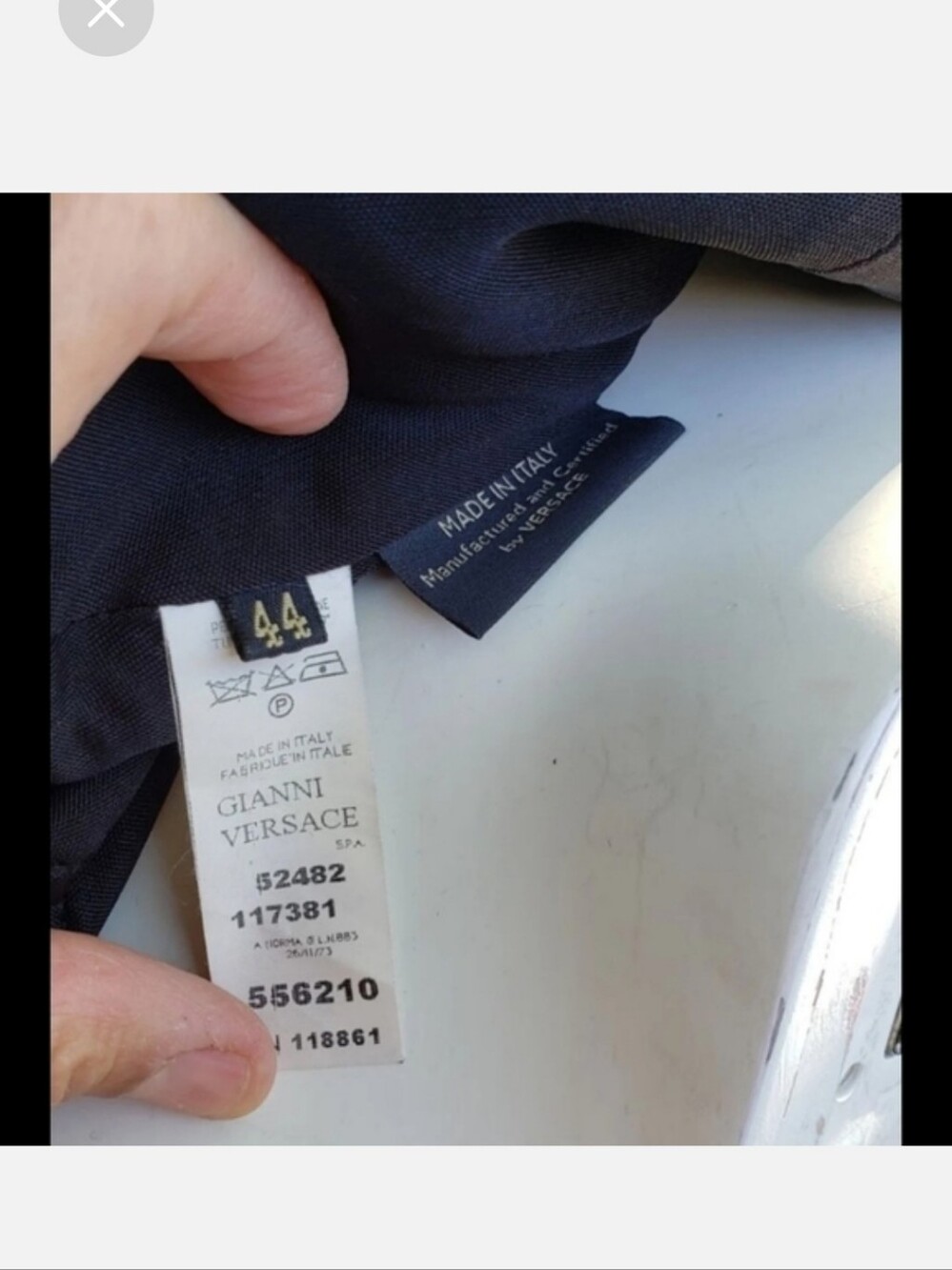 Versace Black Sleeveless Midi Sheath Dress - Picture 3 of 5